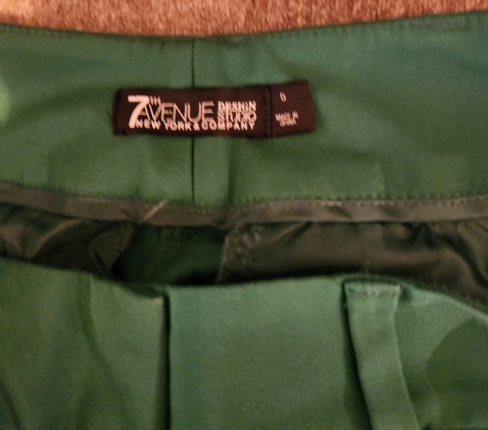 7th Avenue Design Studio By NY & CO Green Women's Pants